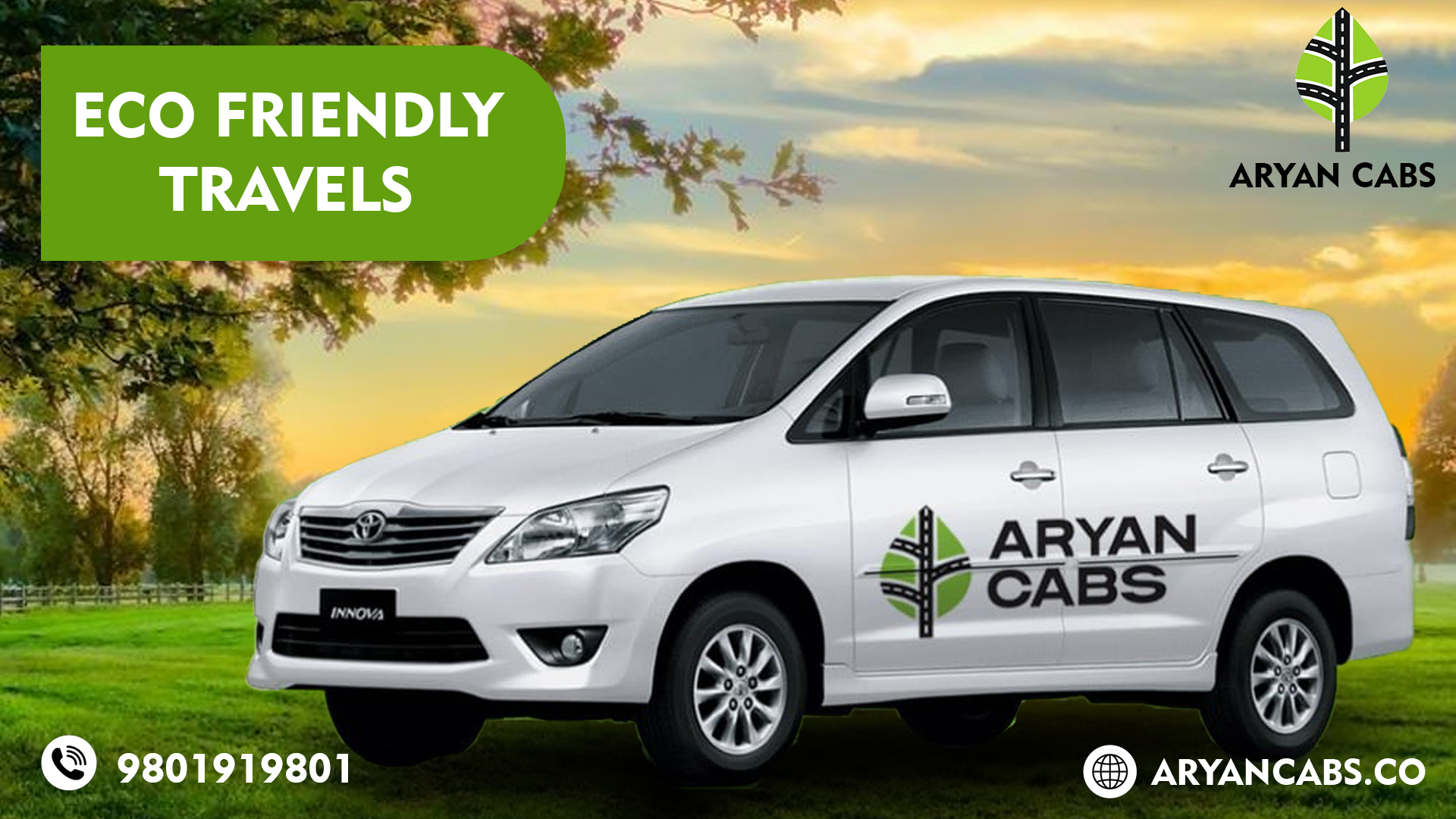 Eco-Friendly Travel Options: Tips on How Aryan Cabs Supports Sustainable Travel