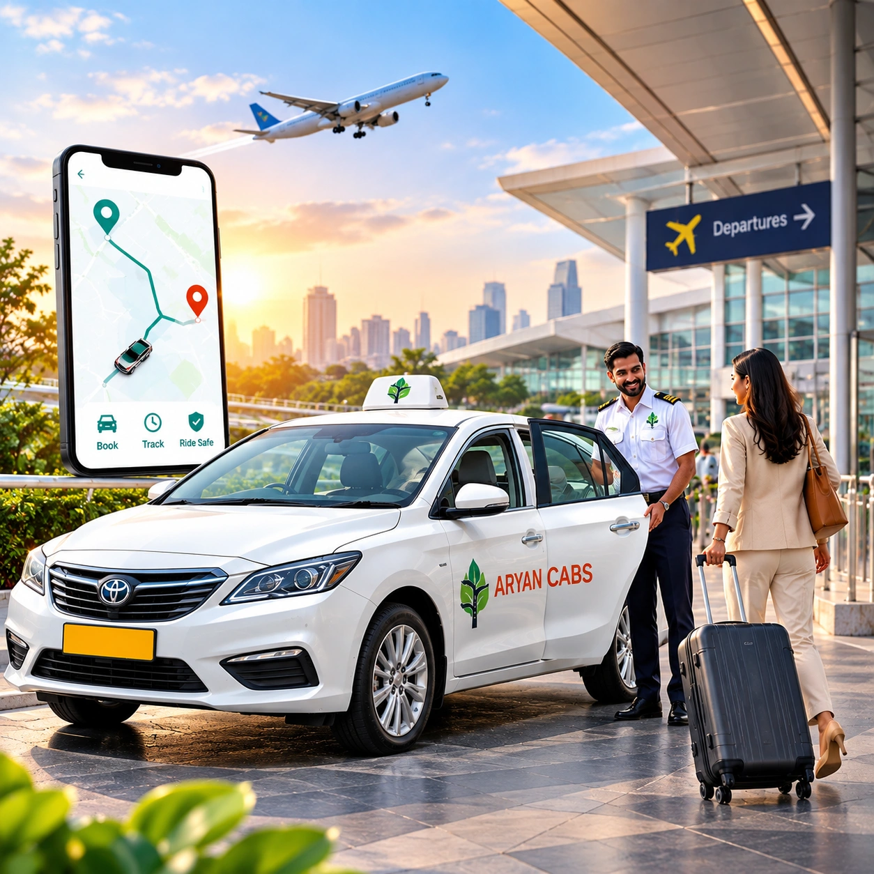 Airport Cab Service at Departures